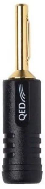 Adaptor QED - Banana 4mm, negru