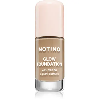 Notino Glow Foundation With SPF 50 & Plant Extracts make-up pentru luminozitate SPF 50 02 Light Medium Neutral 30 ml