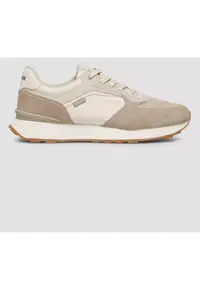 Sneakers casual barbati cu siret - Bej - Bej