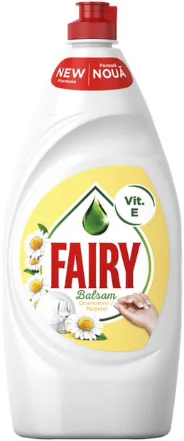 Detergent de vase Fairy - Sensitive, Chamomile + Vit E, 900 ml