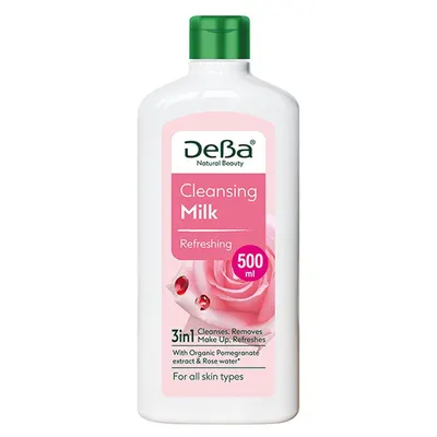 Lapte demachiant revigorant DEBA Natural Beauty, Rubella | 500 ml