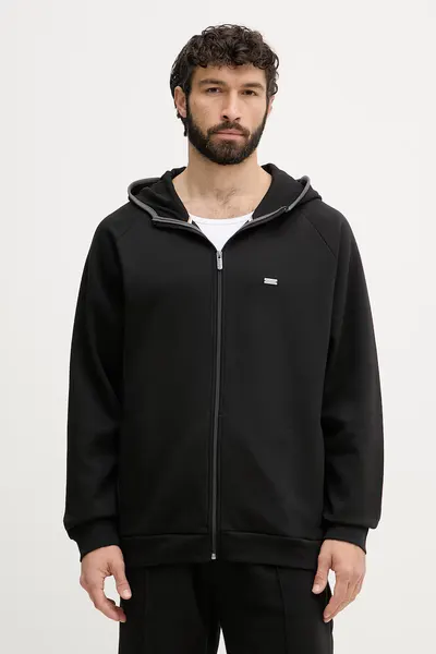 BOSS hanorac cu fermoar și glugă bărbătesc Sense Hooded Jacket