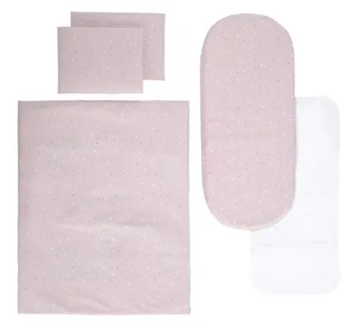 Set pentru cărucior Lorelli - cu protecție, cer roz