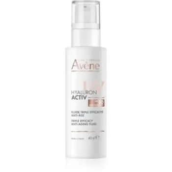 Avène Hyaluron Activ UV Triple Efficacy Anti-Aging Fluid protective fluid cu acid hialuronic