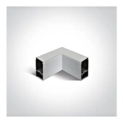 Profile conector ptr.Linear A, B, BU, 90° alb