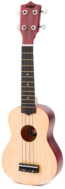 Ukulele din lemn Woody - Cu husă, 54 cm