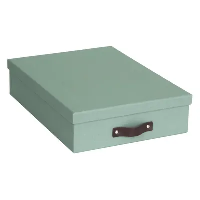 Organizator verde pentru documente din carton Oskar Canvas Paper Laminate – Bigso