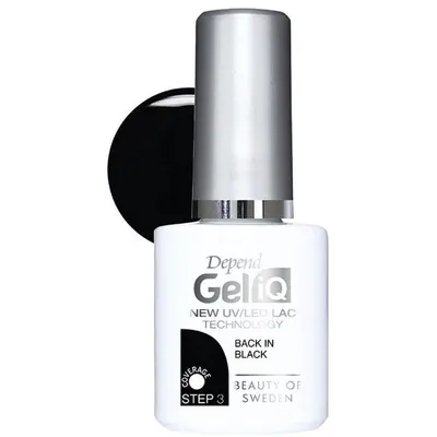 Oja Semipermanenta Depend Gel IQ UV LED, Back in Black, 5 ml