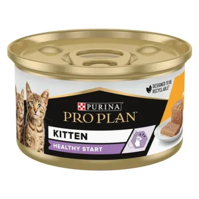 Conserva pentru pisici Purina Pro Plan Kitten Healthy Start Pate cu pui 85 gr
