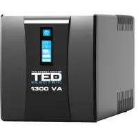 Ups 1300VA/750W LCD TED Line cu stabilizator 4 iesiri schuko, repornire automata, 2x 7Ah, USB Management, TED004635
