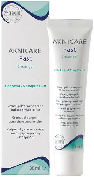Synchroline Aknicare Cremă-gel facială pentru ten predispus la acnee Fast, 30 ml