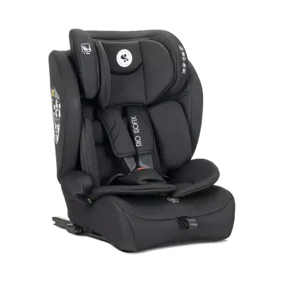 Scaun auto, Lorelli Rio, Isofix cu Top Tether, I-Size, 76-150 cm, Black