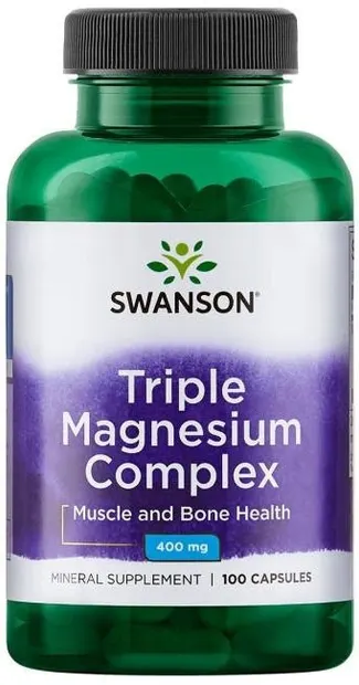 Triple Magnesium Complex, 400 mg, 100 capsule, Swanson