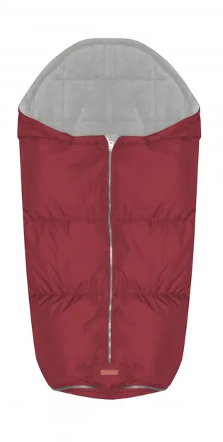 Sac termic de iarna impermeabil pentru carucior cu captuseala polar fleece Red