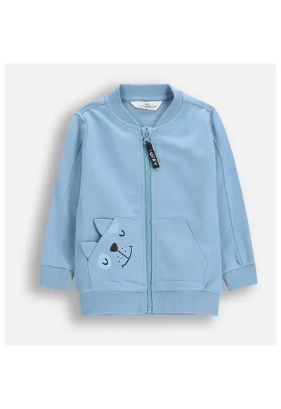 Bluza de trening cu fermoar si model