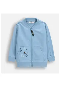 Bluza de trening cu fermoar si model