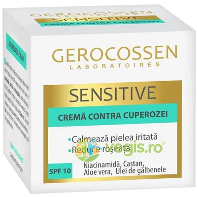 Crema Contra Cuperozei cu SPF10 Sensitive 50ml