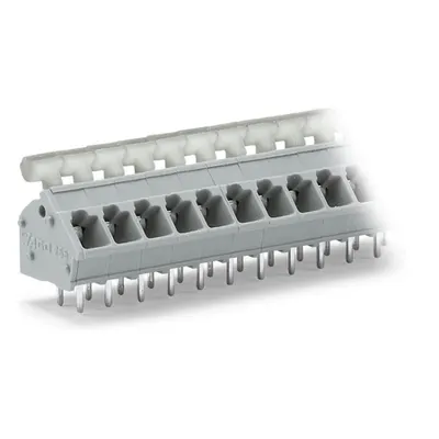 PCB terminal block; push-button; 2.5 mm²; Pin spacing 5/5.08 mm; 6-pole; CAGE CLAMP®; commoning option; 2,50 mm²; gray
