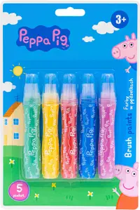 Set de vopsea cu pensule Astra - Peppa Pig, 5 culori