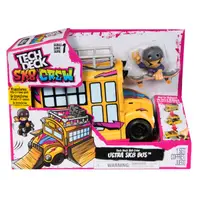 Set autobuz cu mini skateboard si figurina, Tech Deck, SK8 Crew, 6071034