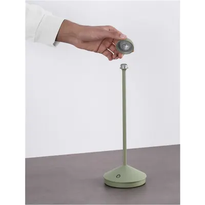 Lampa podea LUMO Nisipiu Olive Verde Aluminiu turnat Aluminiu & Polycarbonate Frost LED 2W 120Lm 3.7V 3000K IP54 combine cu 9030611 or 9030616
