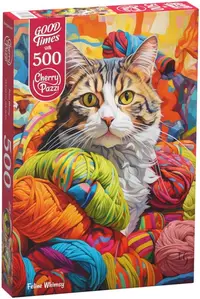Puzzle Cherry Pazzi din 500 de piese - Cat's Whimsy
