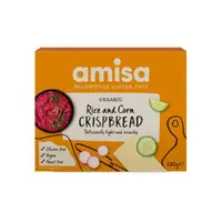 Crispbread din orez si porumb bio 120g Amisa