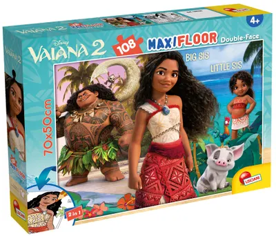 Puzzle cu două fețe Lisciani de colorat din 108 piese - Vitează Vayana 2