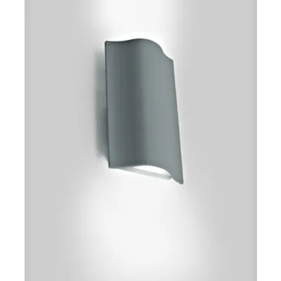 Emi-L LED 2x6W wall lamp 2x400lm 3000K 230V IP54antracit