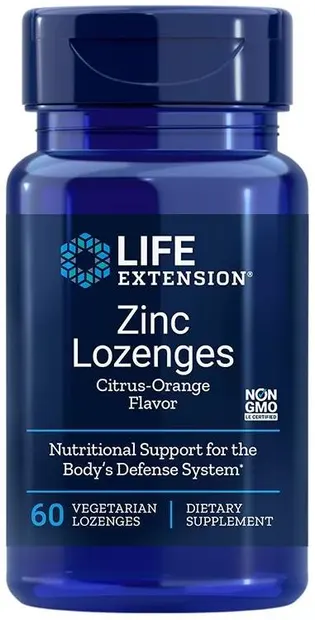Zinc Lozenges, 60 vege tablete de supt, Life Extension