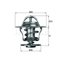 Termostat, lichid racire MAHLE ORIGINAL TX 13 71D