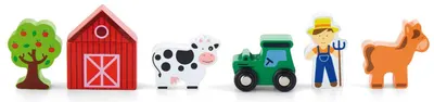 Set din lemn Viga - Ferma cu accesorii