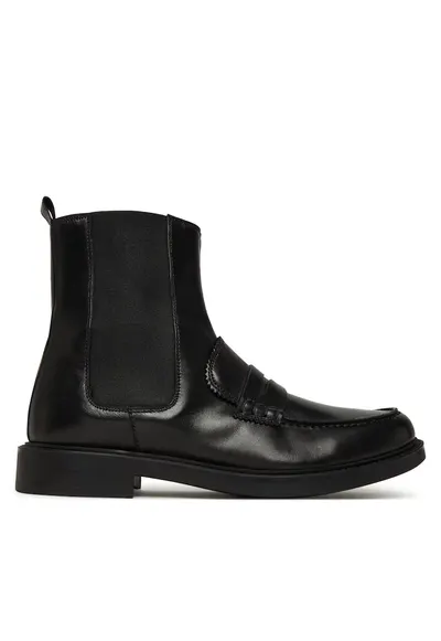 dama - piele naturala - negru - Negru