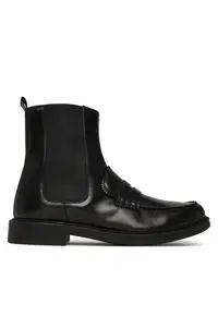 dama - piele naturala - negru - Negru