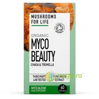 Myco Beauty Chaga si Tremella 800mg Pure Grade Extracts Ecologic/Bio 60cps