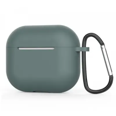 Husa Casti Techsuit Silicone pentru Apple AirPods 4 (Verde Inchis)