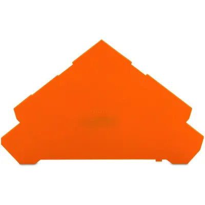 End and intermediate plate; 1 mm thick; for quadruple-deck terminal blocks; orange