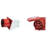Pachet Industrial Trifazat: Fisa Aparenta si Priza Incorporabila Oblica, 32A, 400V, IP44 - Conexiuni Puternice