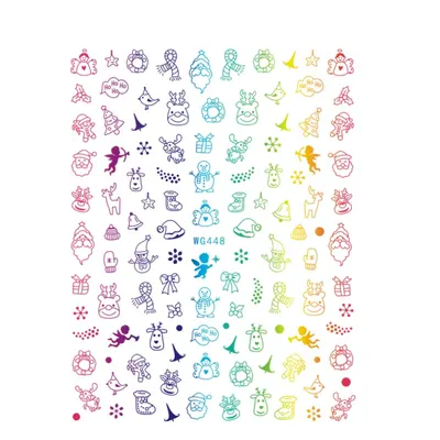 Sticker Unghii - WG448 Multicolor