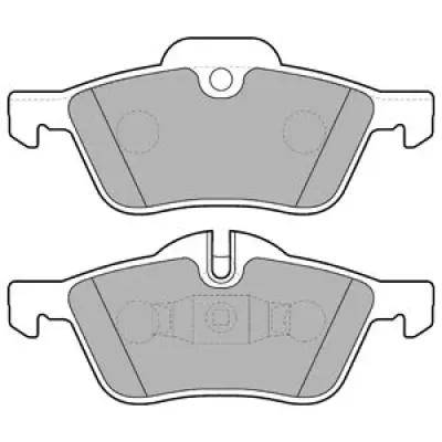 Set placute frana, frana disc DELPHI LP1657