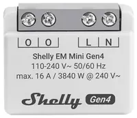 Măsurător inteligent de energie Shelly - EM Mini Gen4, 16A, gri