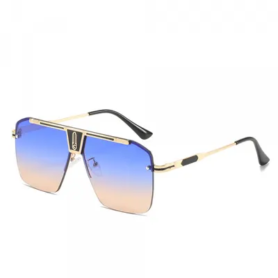 Ochelari De Soare Barbati Techsuit 2576, Aurii Albastri Maro