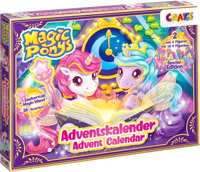 Calendarul de Advent Craze - Ponei magici, 24 de piese