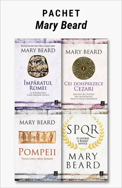 Pachet Mary Beard. Împăratul Romei/Cei doisprezece Cezari/Pompeii/SPQR