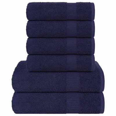 Gossi set prosoape 6 piese bleumarin 360 g/m2 100% bumbac