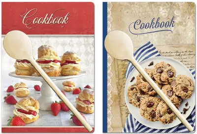 Carnețel pentru rețete Lastva В5 - Desserts + lingură de lemn, sortiment