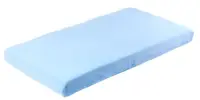 Cearșaf pentru bebeluși cu bandă elastică Sensillo - 120 х 60 cm, albastru