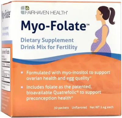 Myo-Folate, 30 pliculețe, Fairhaven Health
