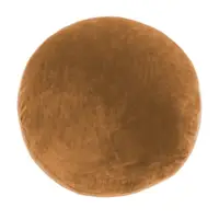 Pernă decorativă din microfibră Tiseco Home Studio Marshmallow, ø 40 cm, maro - portocaliu