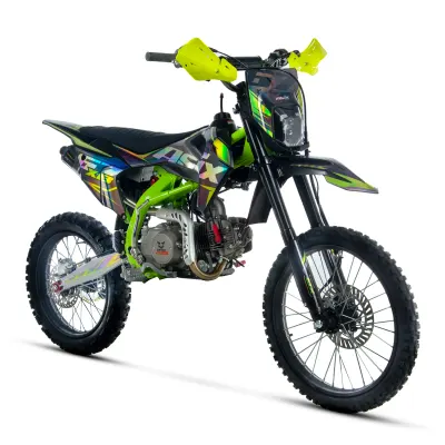Motocicleta Enduro Cross Asix XB67 125cc, 4T, roti 19 16 , 4 viteze, pornire electromotor, negru verde